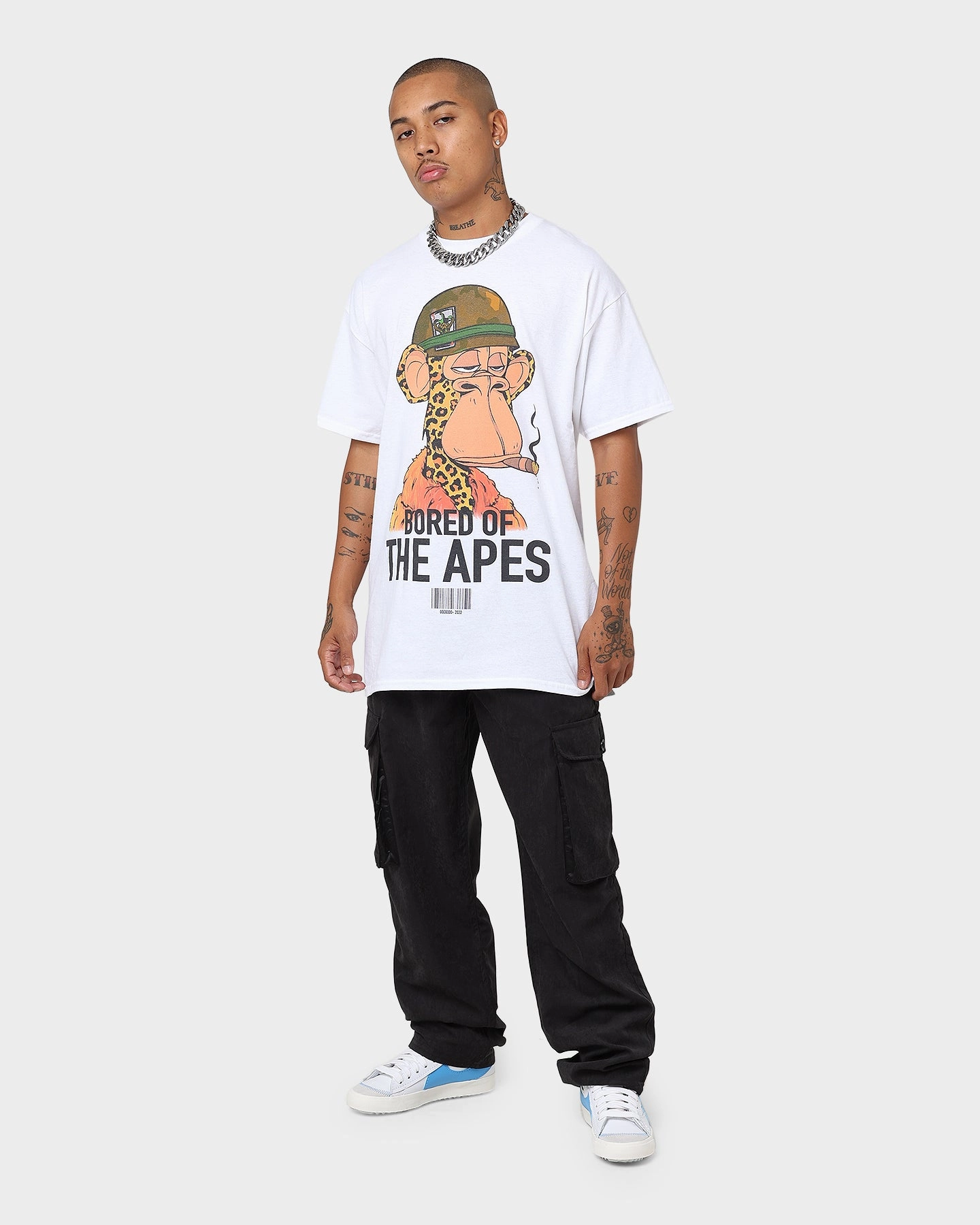 Comfort Wearable Comfortable And Trendy Culture Kings x Champ Medici "Bored Of The Apes" #6723 T-Shirt White
