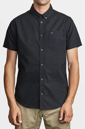 RVCA That'll Do Stretch Short Sleeve Shirt Stretchy Cloth Interview Ready