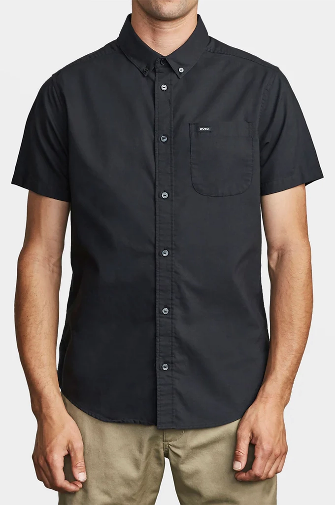 RVCA That'll Do Stretch Short Sleeve Shirt Stretchy Cloth Interview Ready
