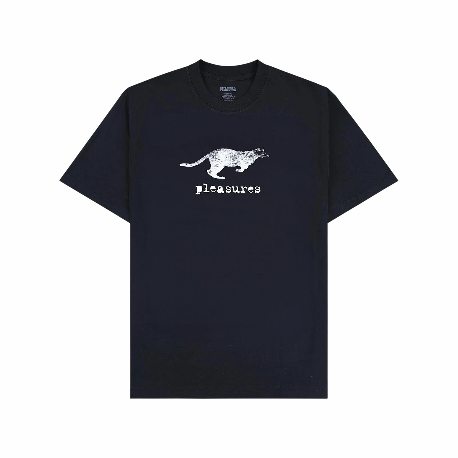Reflective details Stretch Weave Fabric Pleasures Sprint T Shirt 'Black'