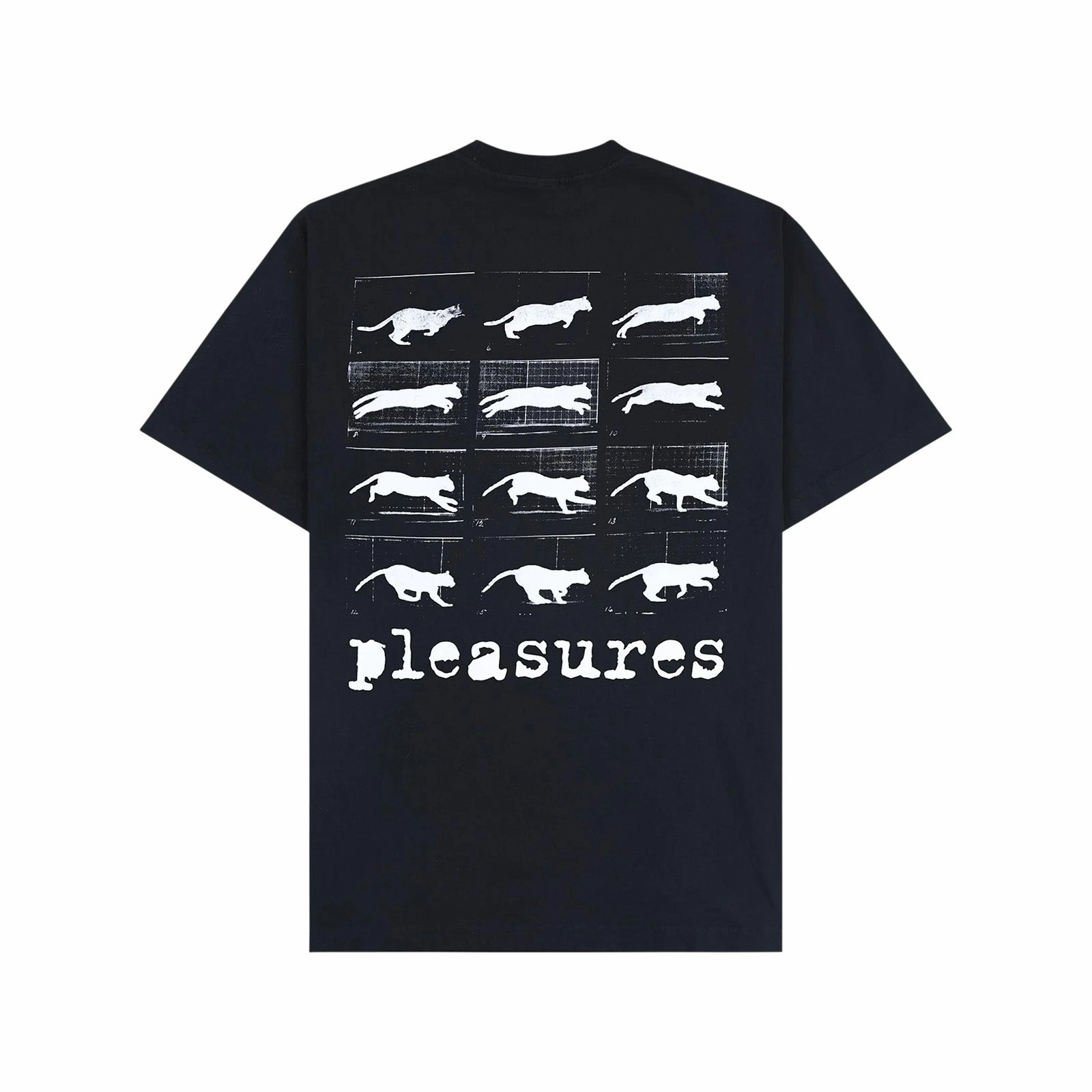 Pleasures Sprint T Shirt 'Black' High Collar Design
