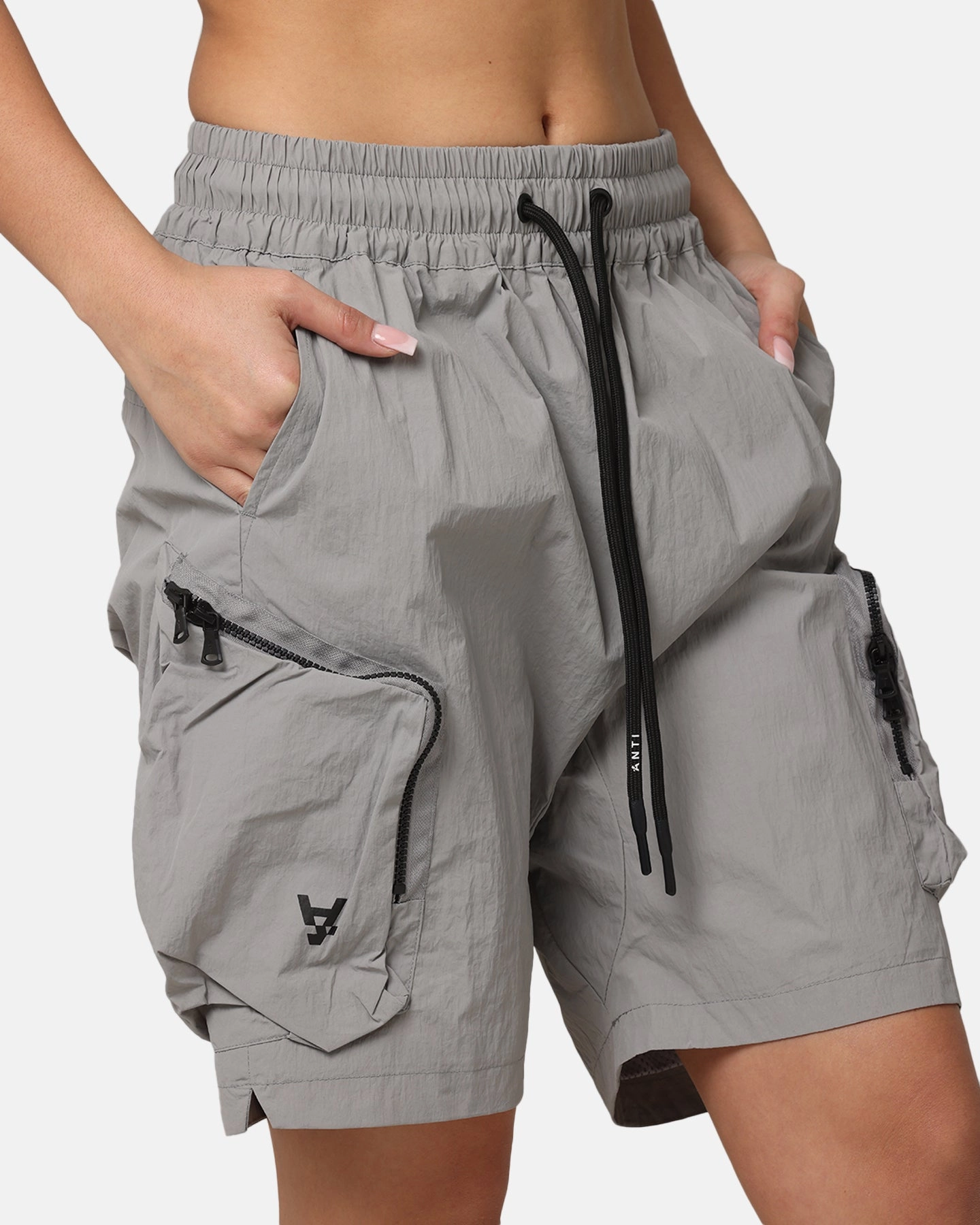 The Anti Order Faction Technical Shorts Gray Versatile Fit Eco Friendly Dye