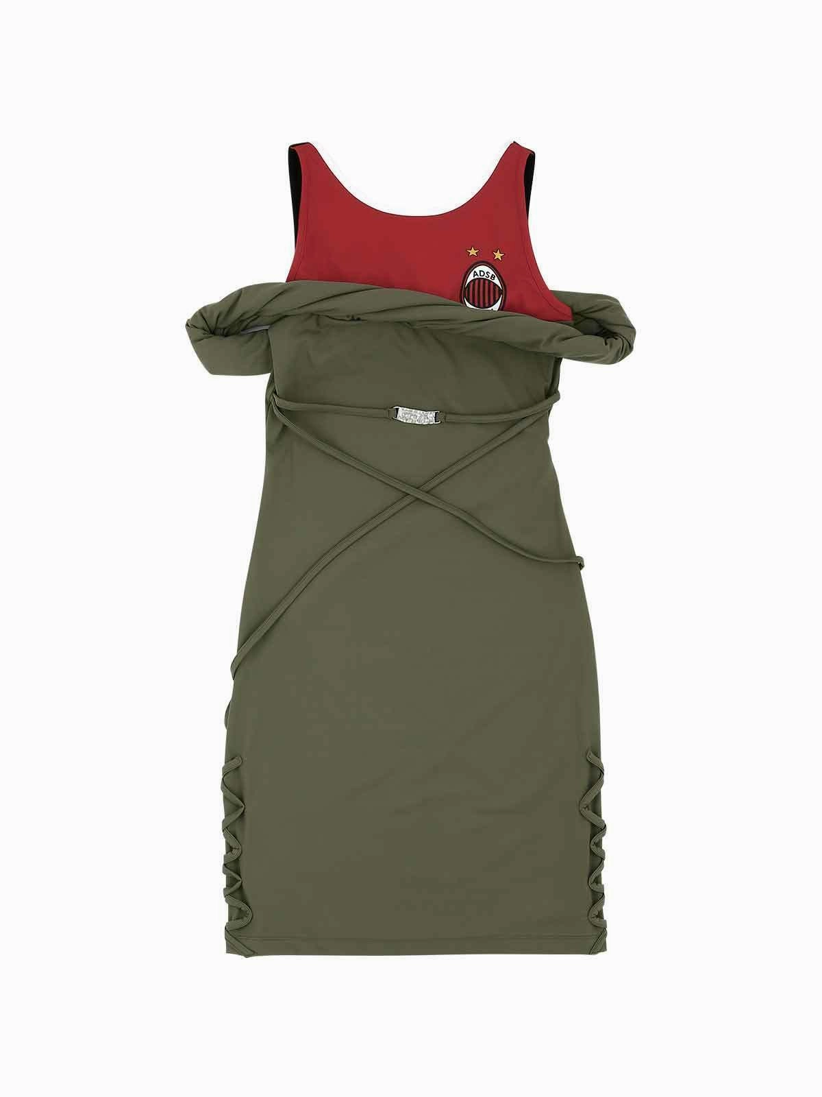 Womens Andersson Bell Rami Soccer Jersey Dress 'Khaki' Durable Feel