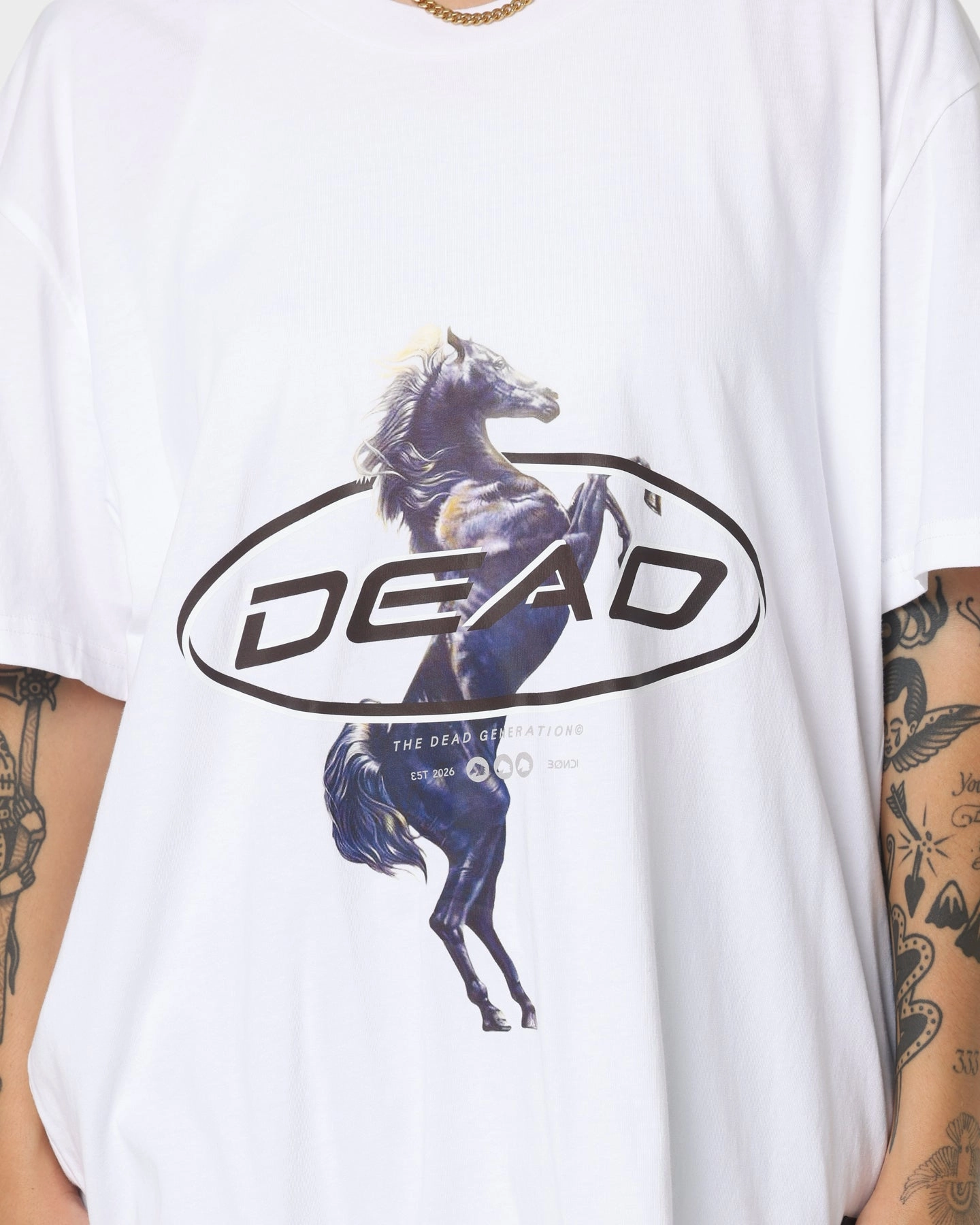 Light Casual shopping Dead Studios Till We Ride T-Shirt White/Black
