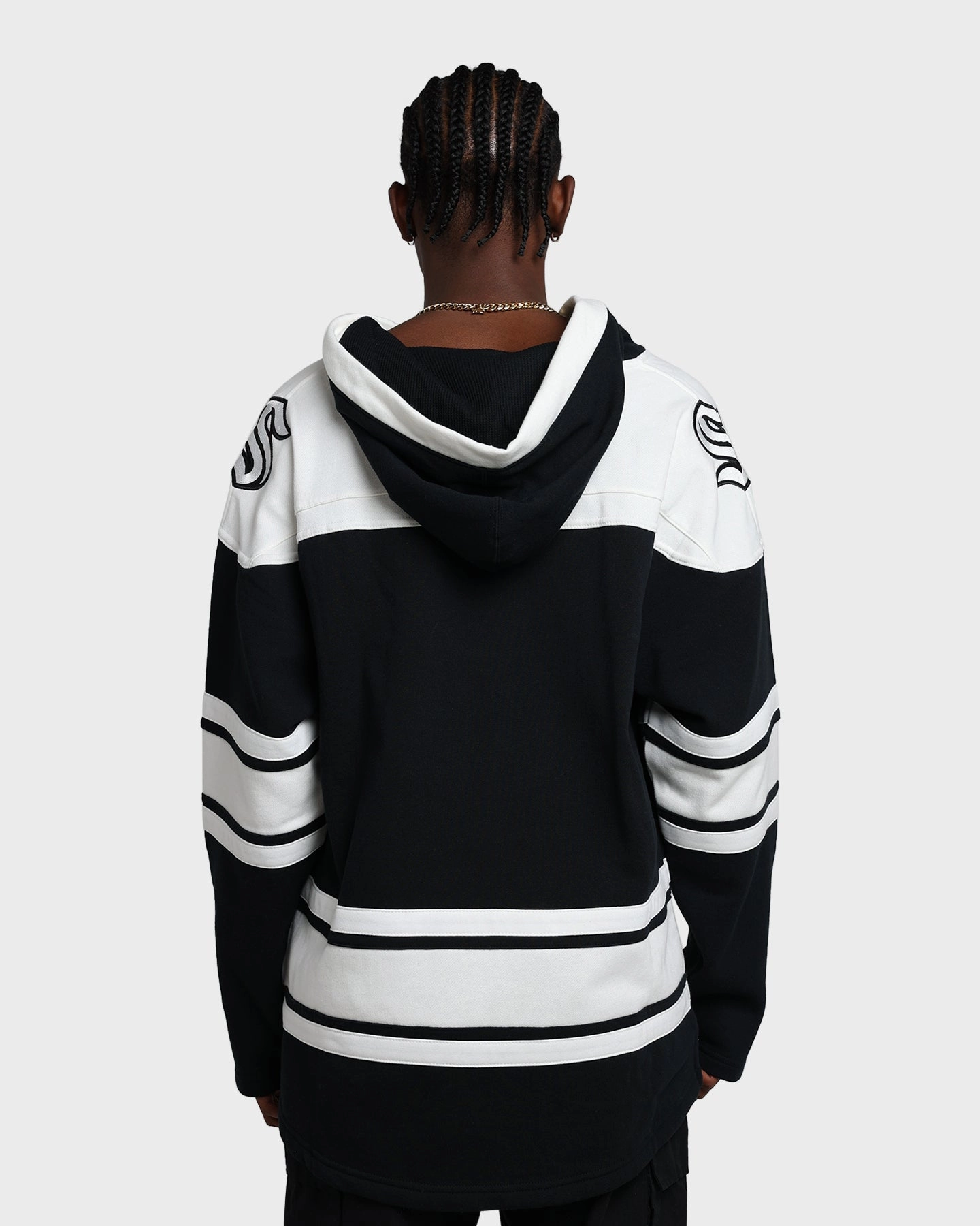 47 Brand Seattle Kraken Superior Lacer Hoodie Jet Black Defend moonlight