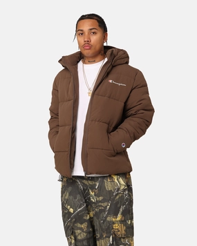 Slim Profile Legacy Champion Rochester Puffer Jacket Espresso Martini