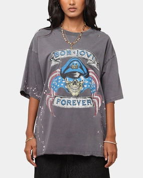 Bon Jovi Forever T-Shirt Washed Black Multi Directional Stretch
