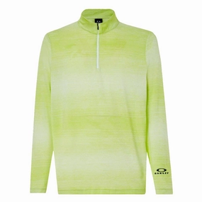 Button Fastenings Frictionless Inner Layer Oakley Contender Half Zip Golf Pullover White Heather - SS21 Men