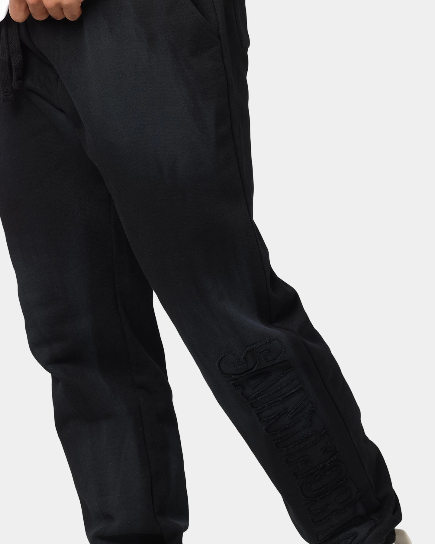 Saint Morta Manticore Sweatpants Sunfade Black Casual Comfort Layers Anti Snag Threading