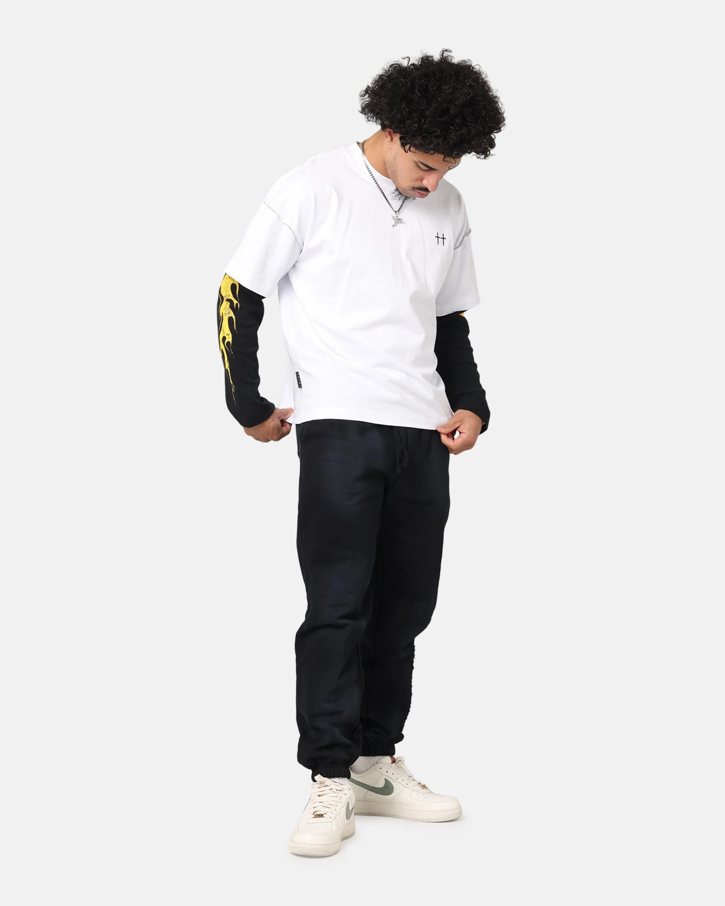 Saint Morta Manticore Sweatpants Sunfade Black Casual Comfort Layers Heat Friendly