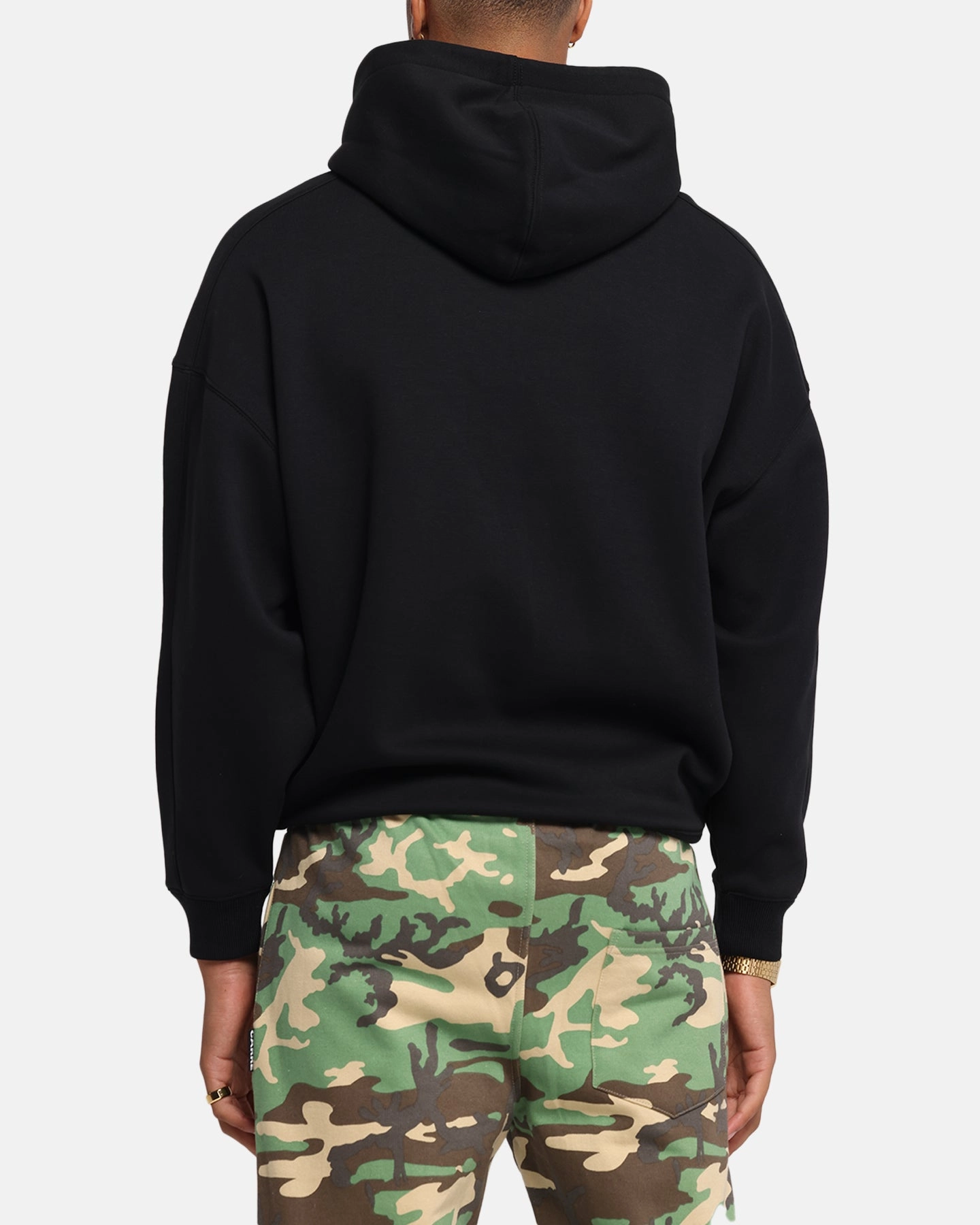 Carre Rosebud Oversized Hoodie Black Workout Essential