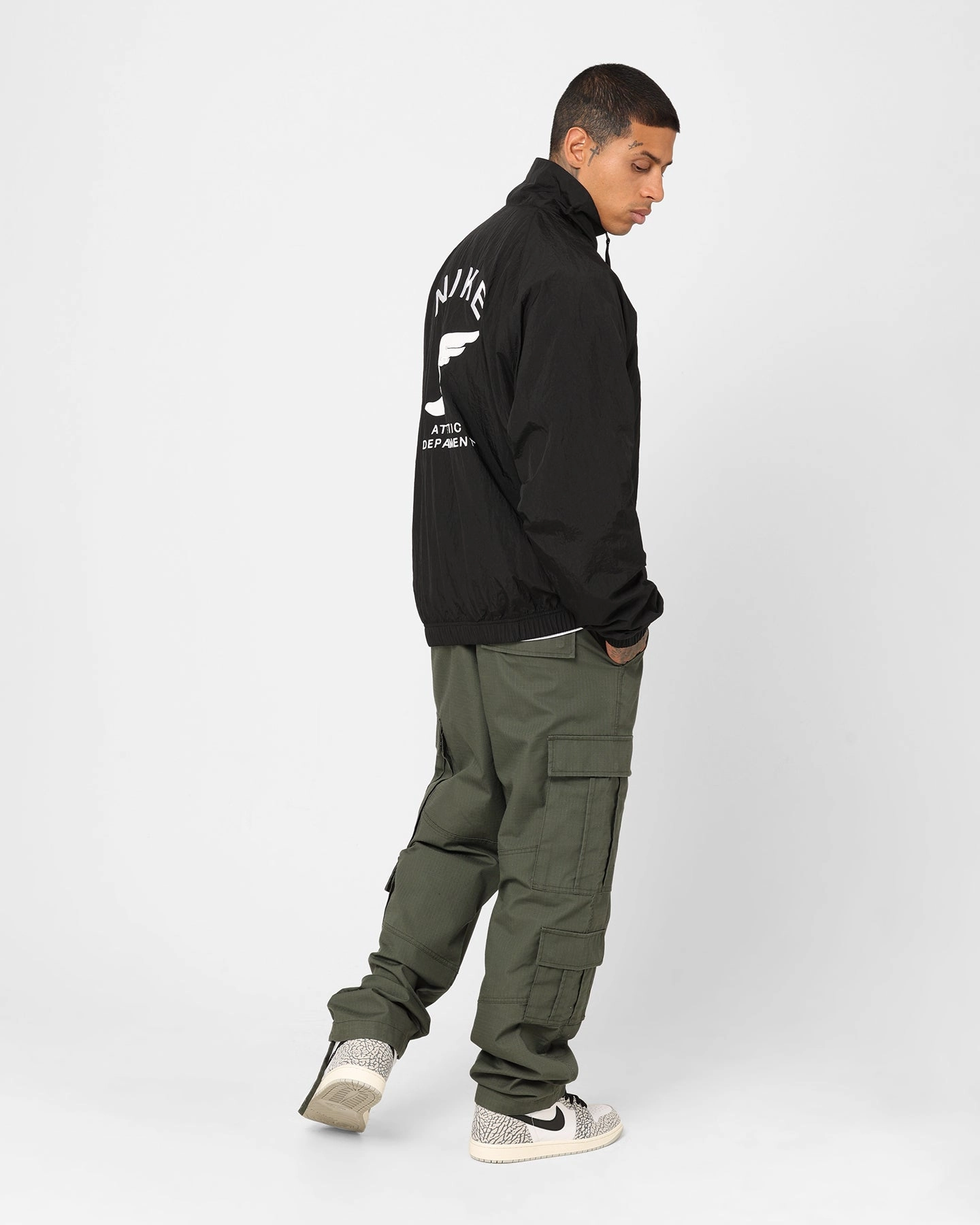 Customizable Fit birthday Nike Sportswear Woven Jacket Black/White/White