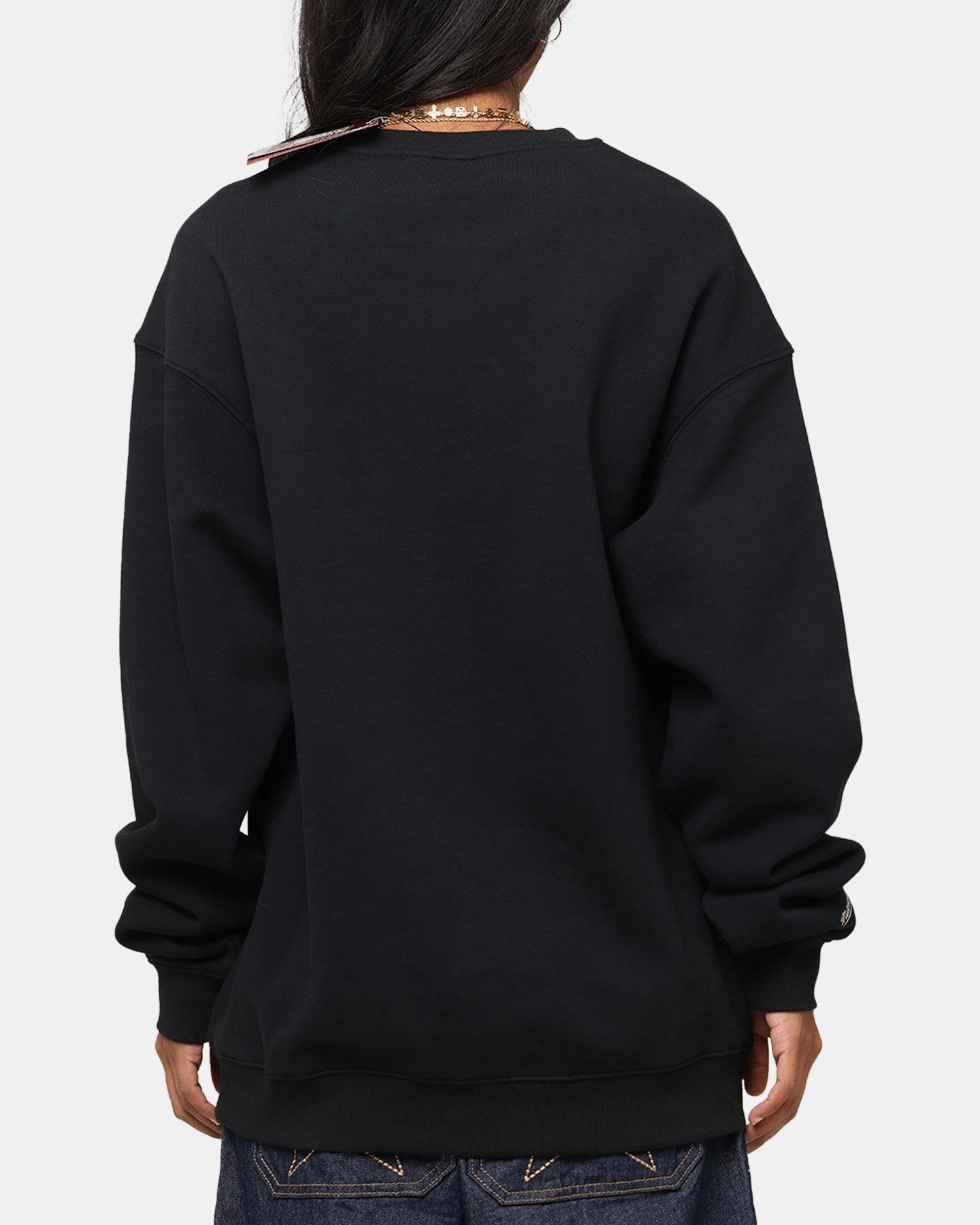 Mitchell & Ness Chicago Bulls Rings Crewneck Black snag resistant MagneticClosure