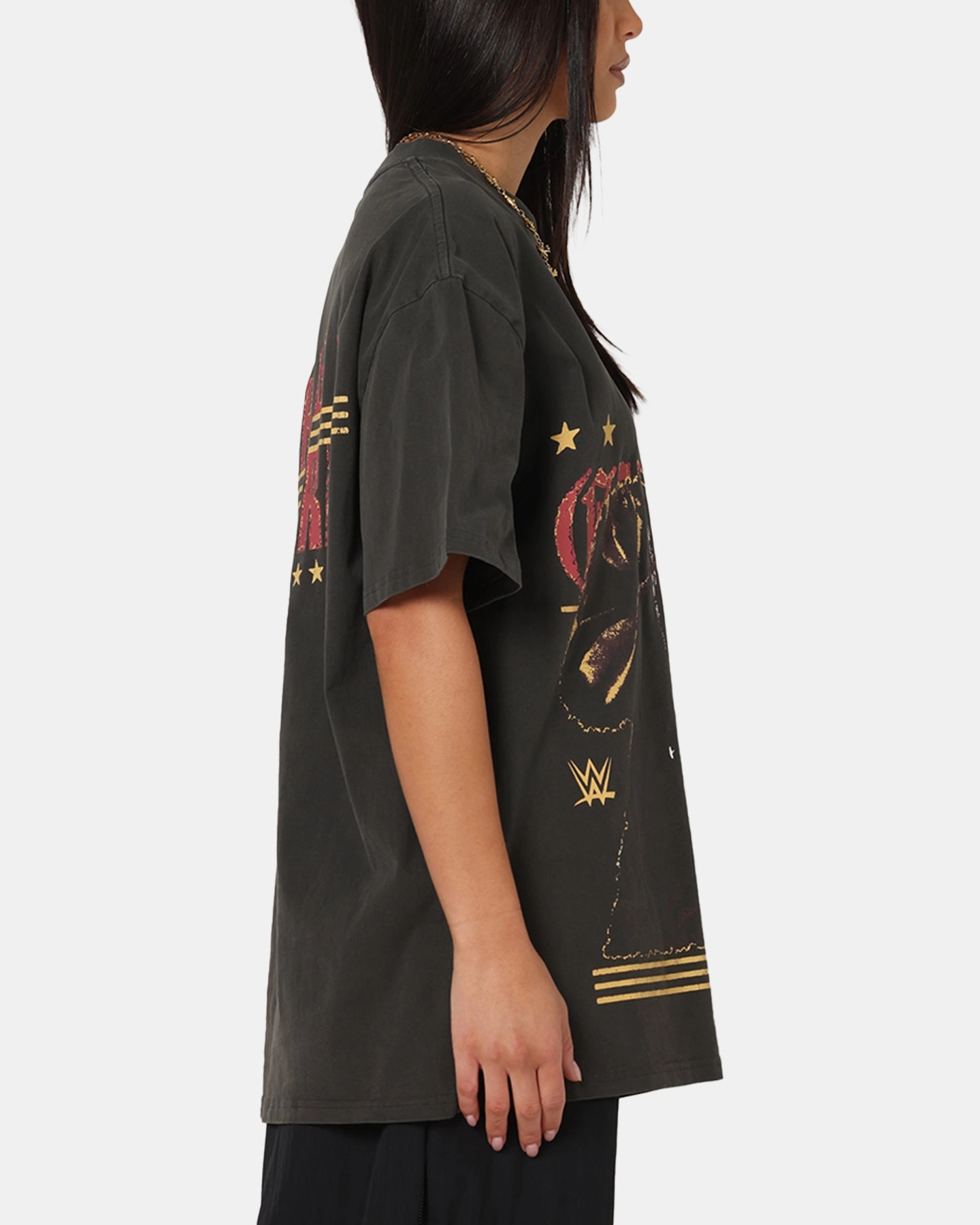 LayeredSleeveConstruction Light Breeze Culture Kings X WWE Gunther Summer Slam Heavy T-Shirt Black Wash