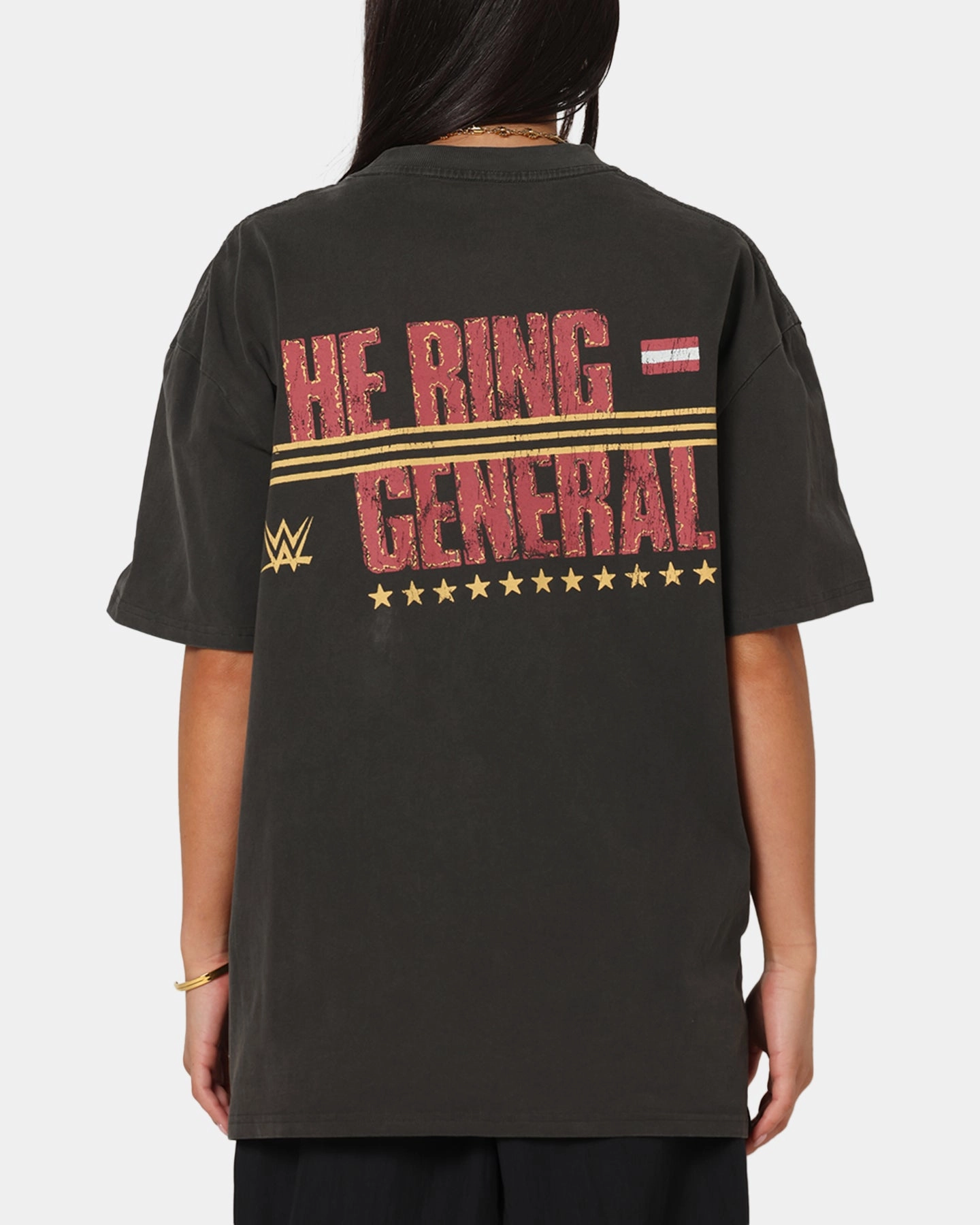 Short Sleeve Casual Essential Culture Kings X WWE Gunther Summer Slam Heavy T-Shirt Black Wash