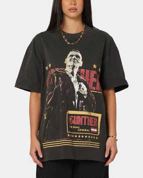 Culture Kings X WWE Gunther Summer Slam Heavy T-Shirt Black Wash Simple and Chic Feminine Fit