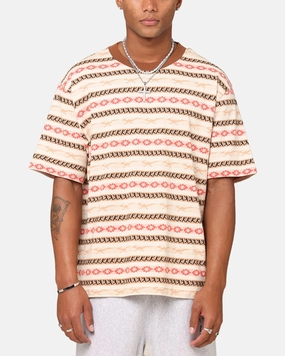 Champion Chimayo Jacquard T-Shirt Sandalwood Red Sports Apparel Modern Style Trend