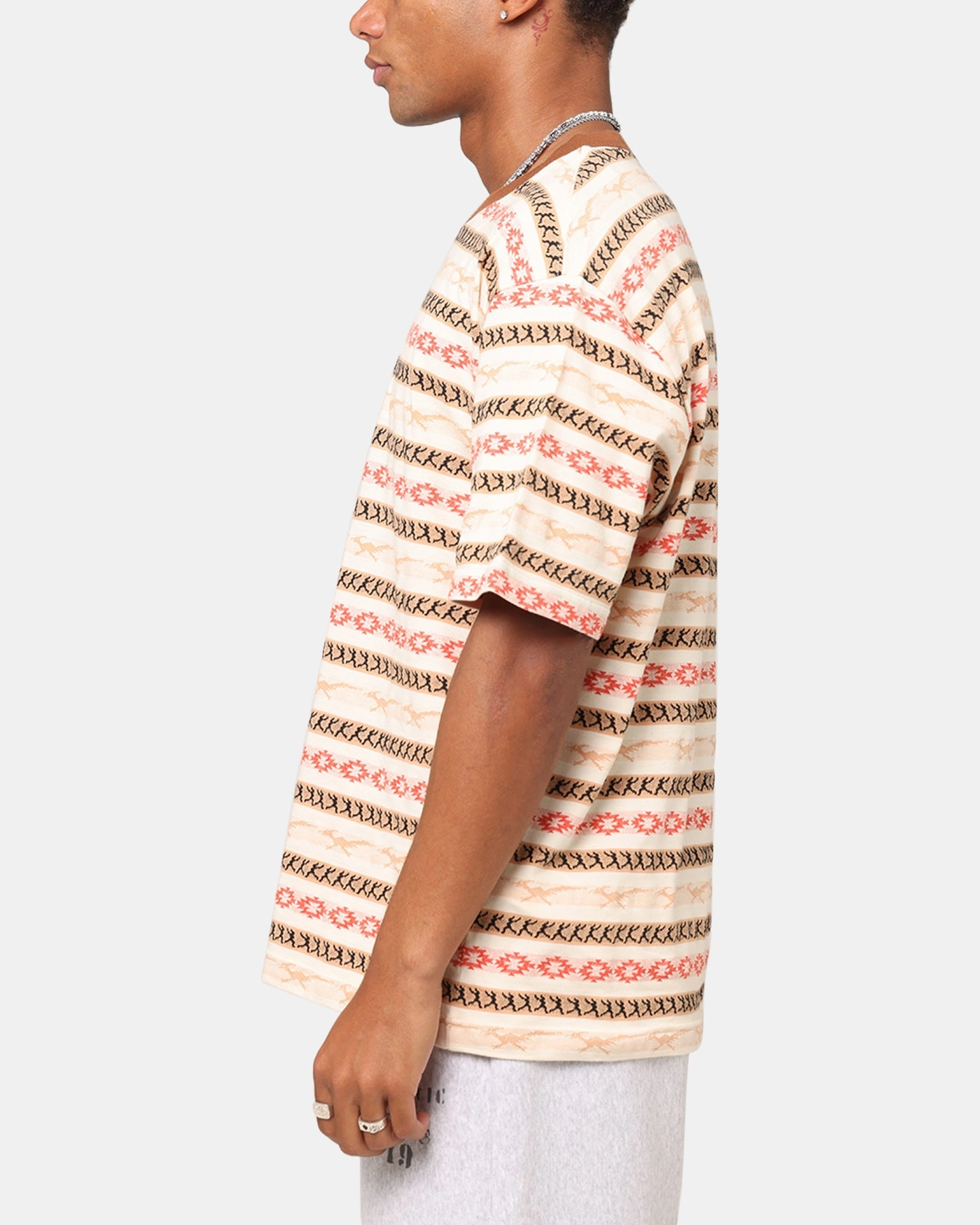Smooth Neckline Champion Chimayo Jacquard T-Shirt Sandalwood Red