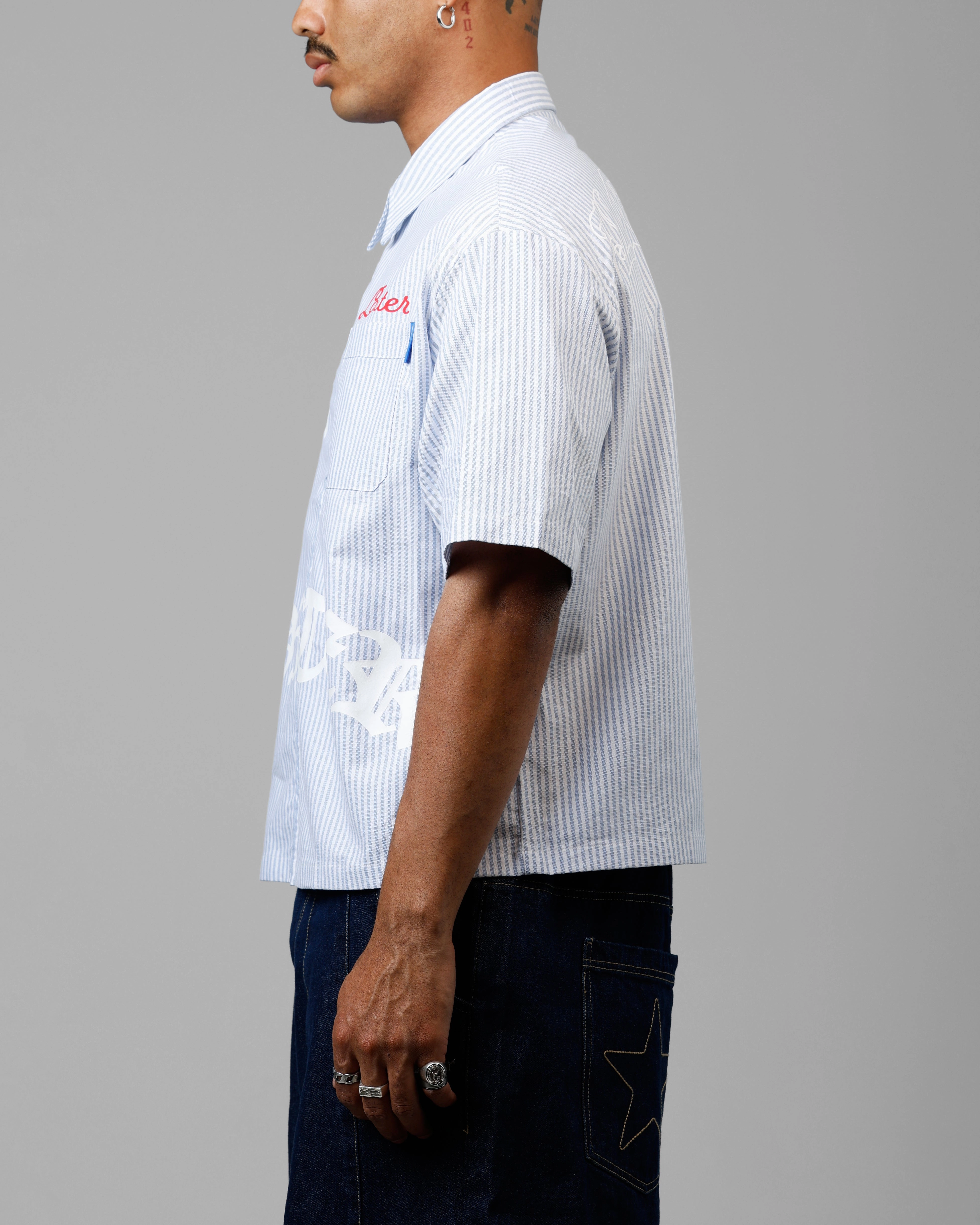 Thermal regulation Loiter Chopper Work Shirt Blue/White