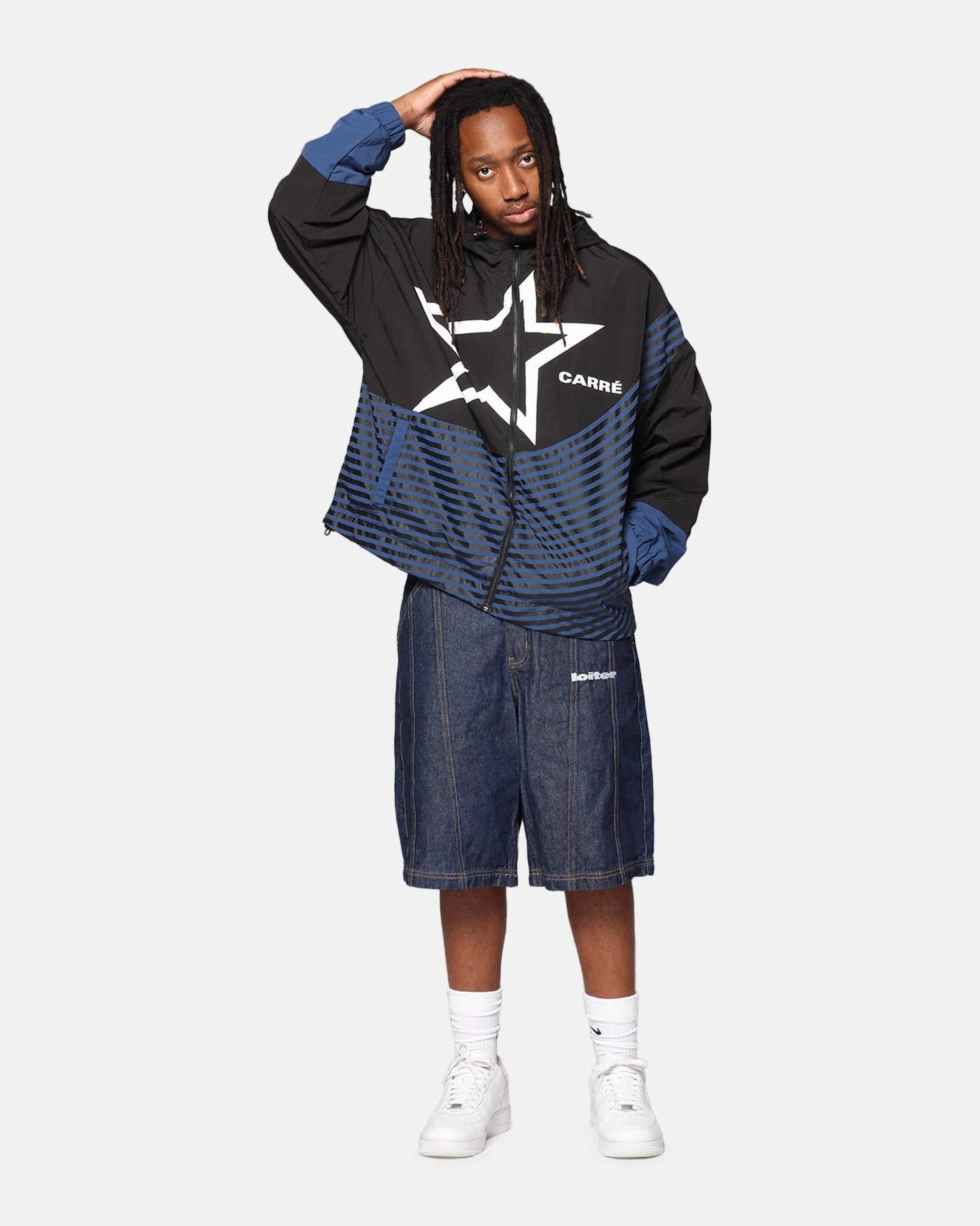 Ritual Quality Carre Star Shooter Windbreaker Jacket Black/Blue