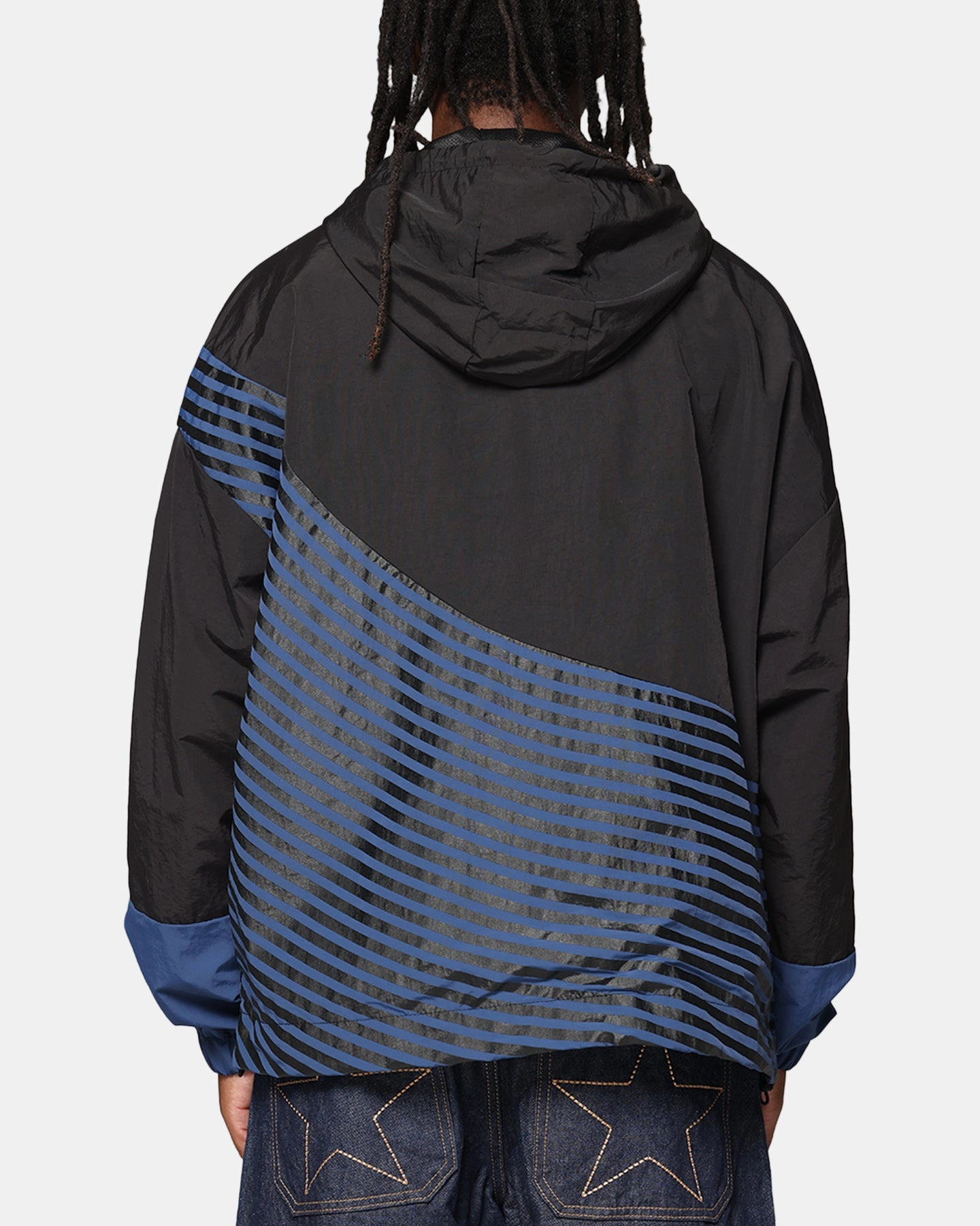 Standard Carre Star Shooter Windbreaker Jacket Black/Blue