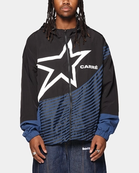 Jump Carre Star Shooter Windbreaker Jacket Black/Blue