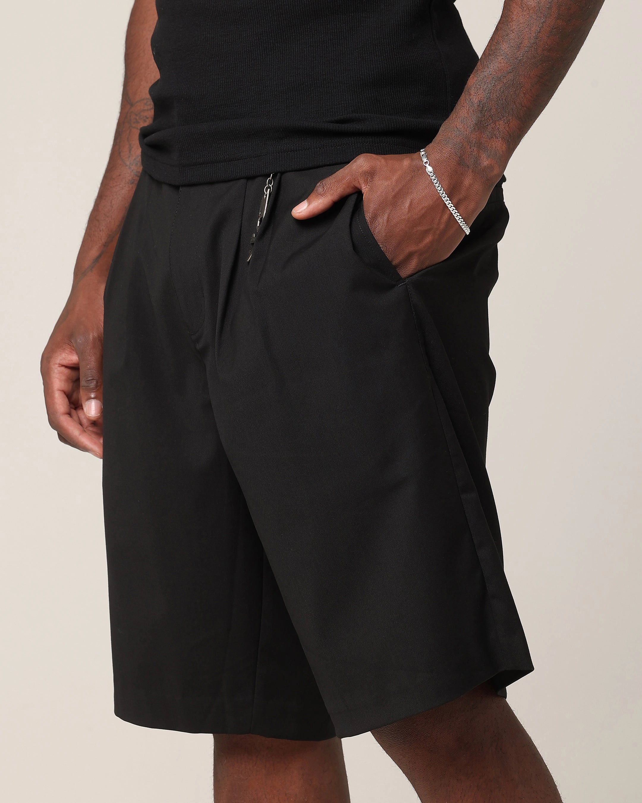 Saint Morta Baggy Trouser Shorts Black Casual Clothing