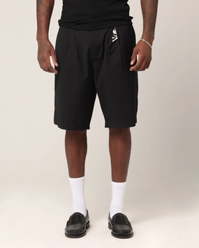 Wrinkle Resistant Finish Moisture Controlled Lining Saint Morta Baggy Trouser Shorts Black
