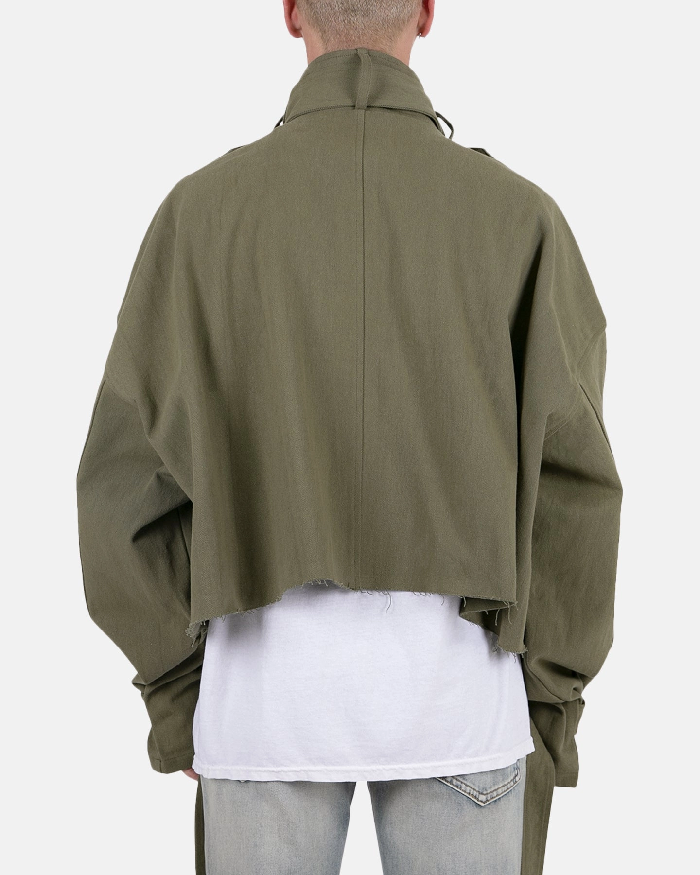 MNML Cropped M65 Jacket Olive theater performance