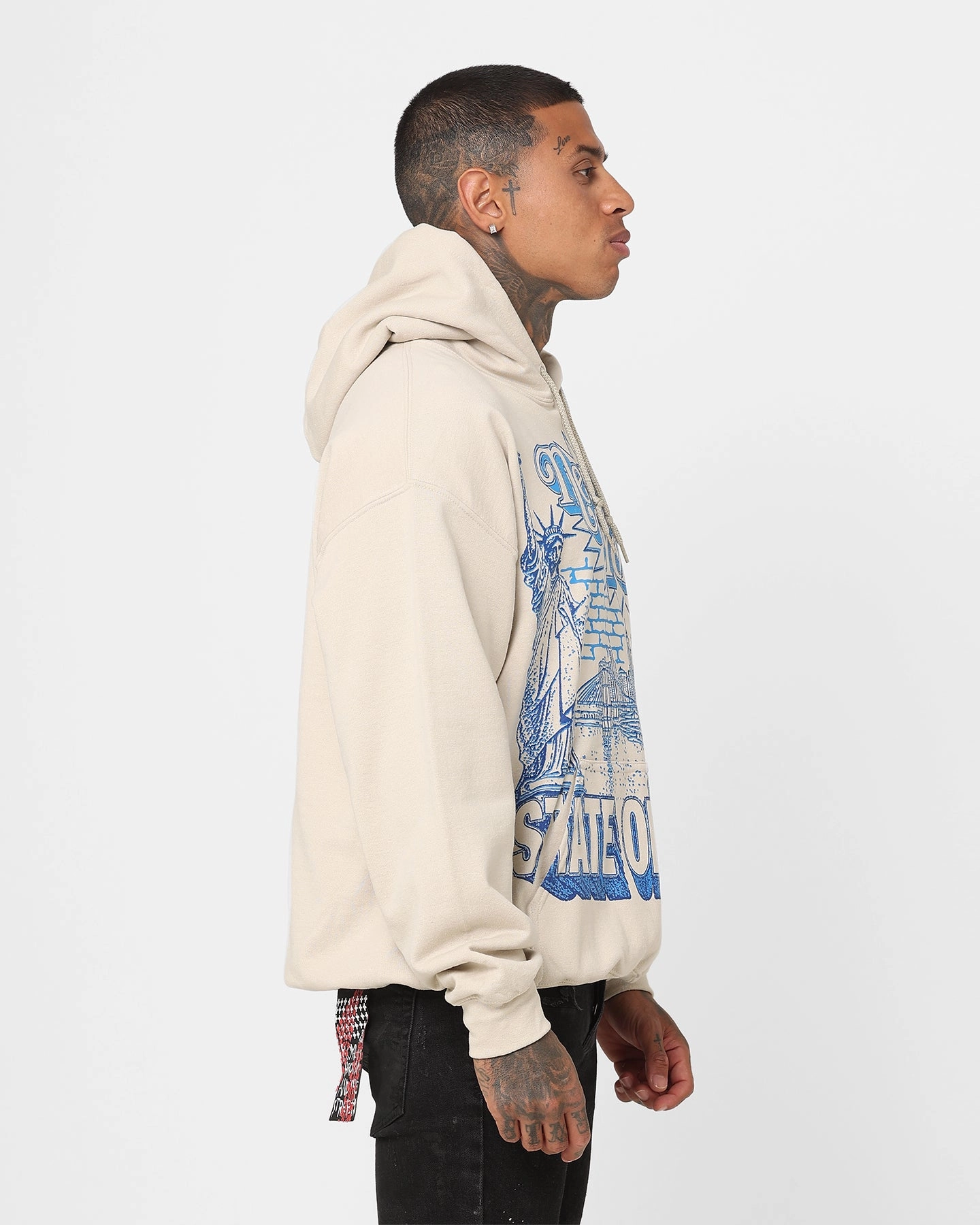 Goat Crew New York Mindset Hoodie Sand Breathable Lining packable