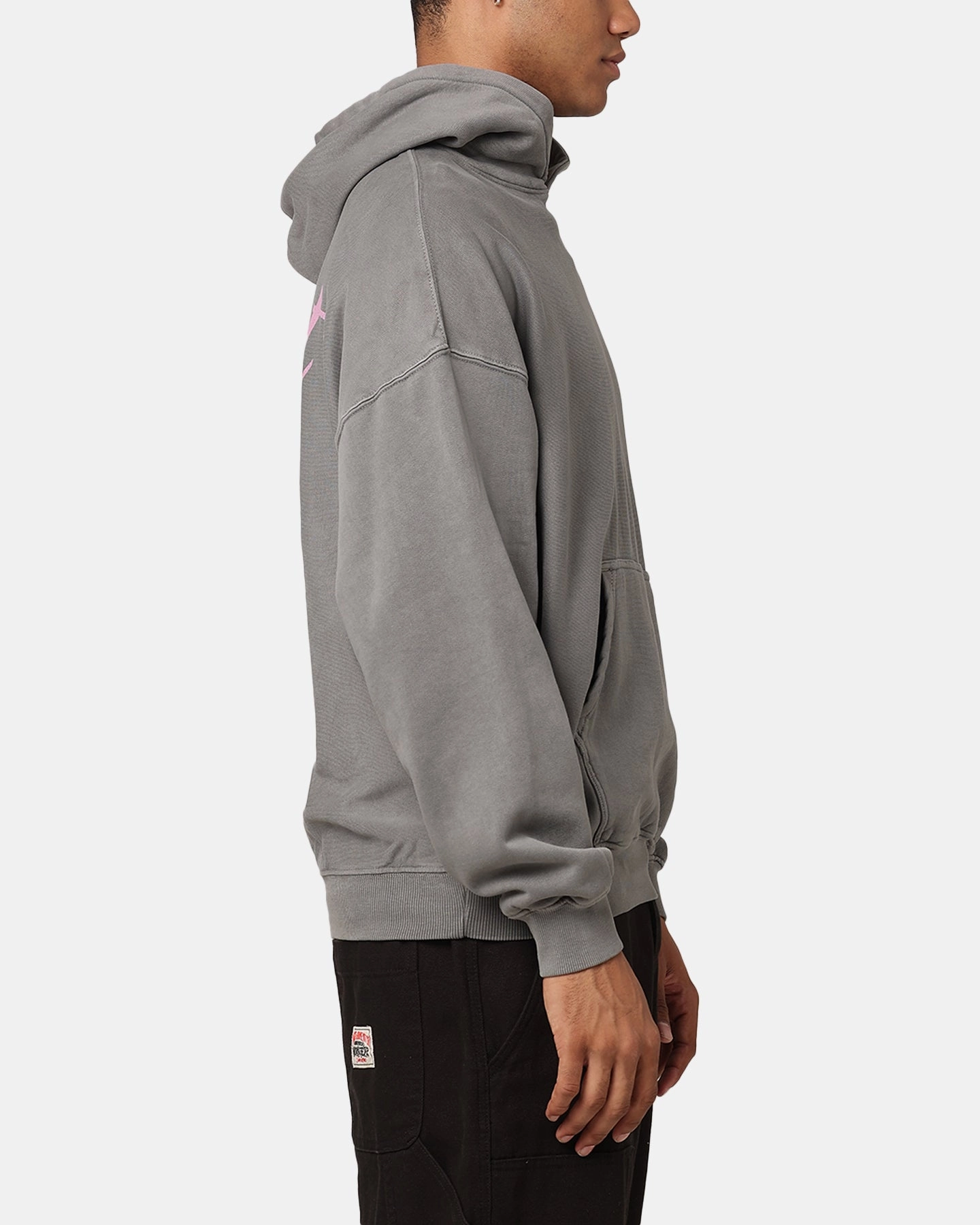 Collaborate Winter Shield Saint Morta Guardian Premiun Hoodie Washed Charcoal