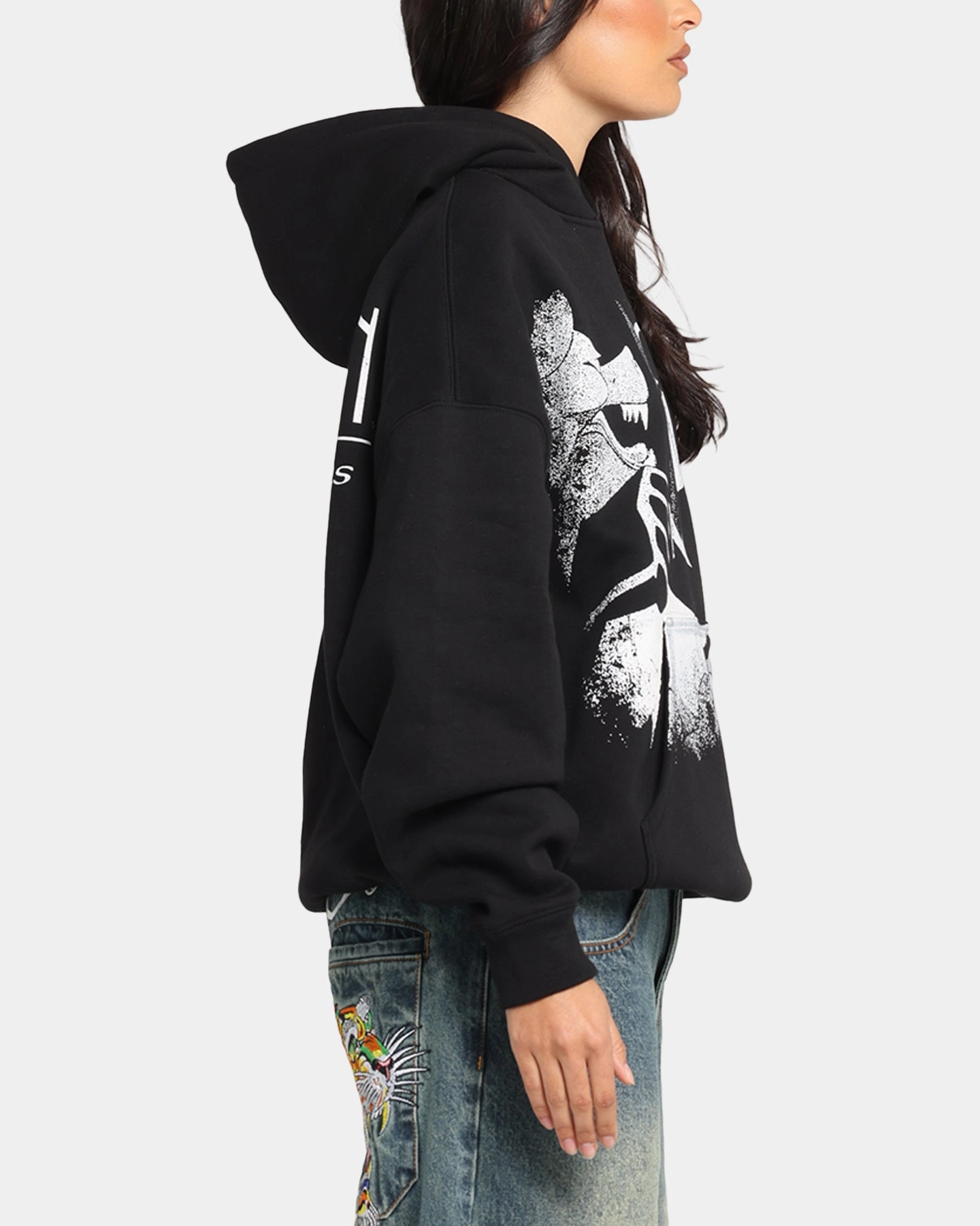 American Thrift X DC Batman The Animated Premium Hoodie Black Quick Dry Tech Seamless Edging
