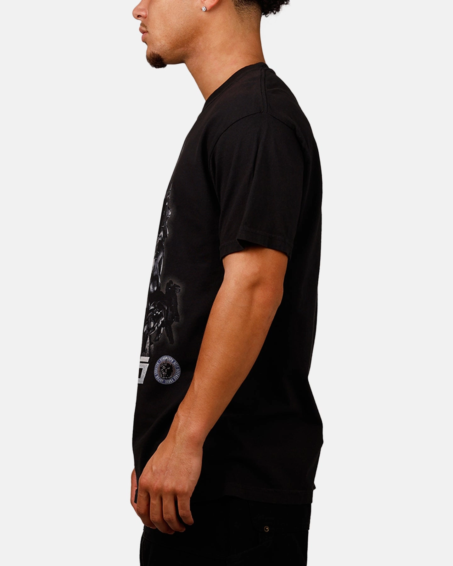 Collared formality Ripple X Godzilla Mechagodzilla T-Shirt Black