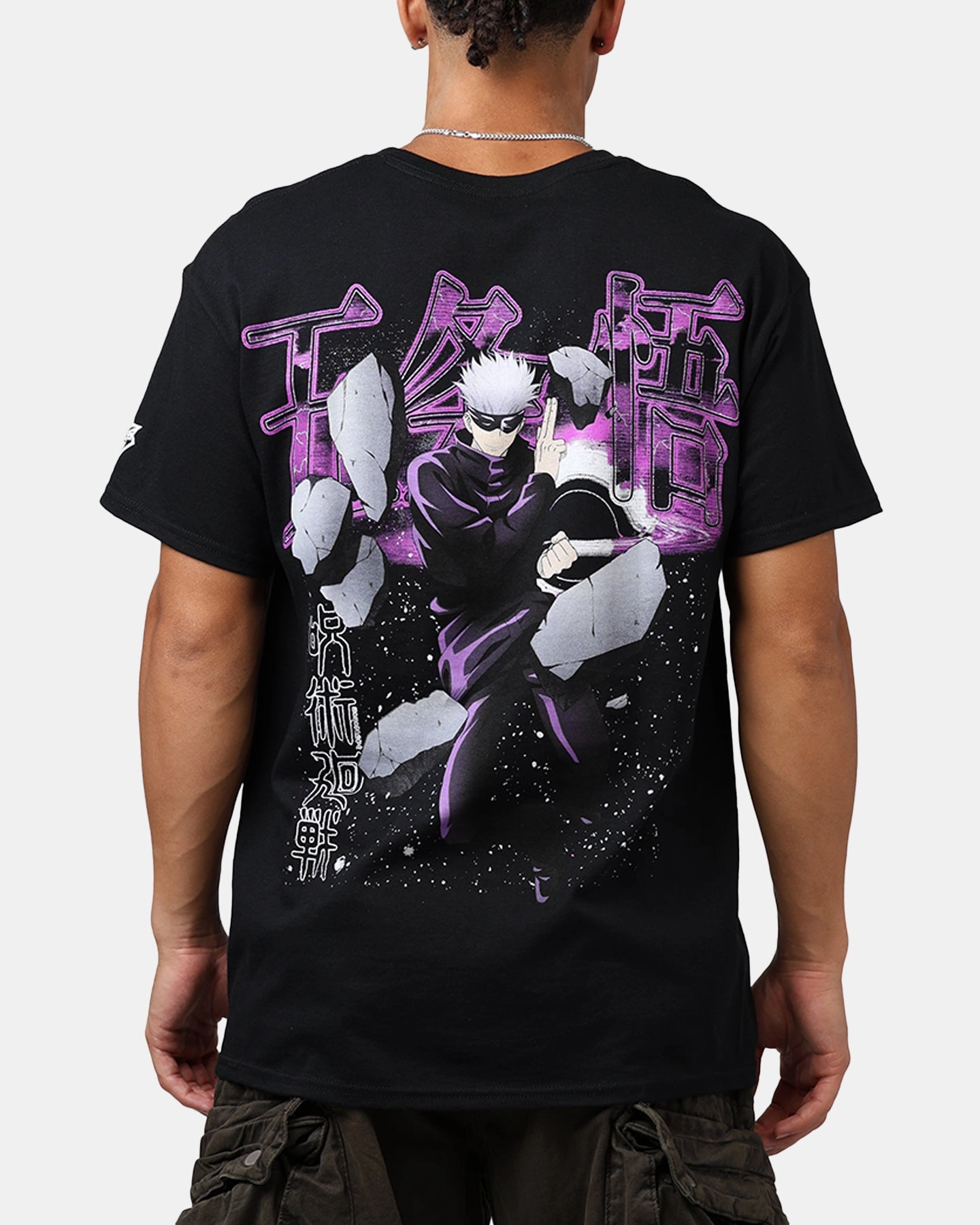 Solid color purity Goat Crew X  jujutsu kaisen Gojo T-Shirt Black