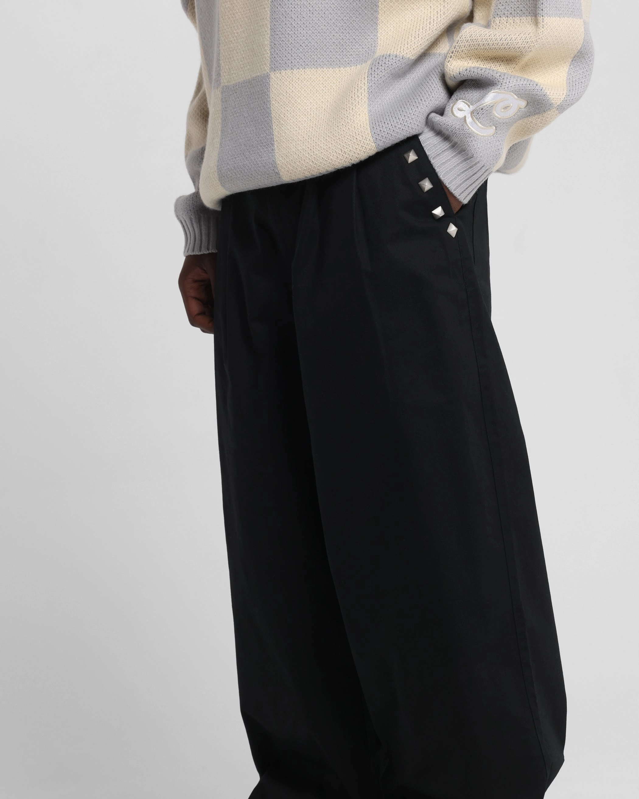 Loiter Atlas Trousers Black Noise Reduciting Fabric Timeless Comfort Fit