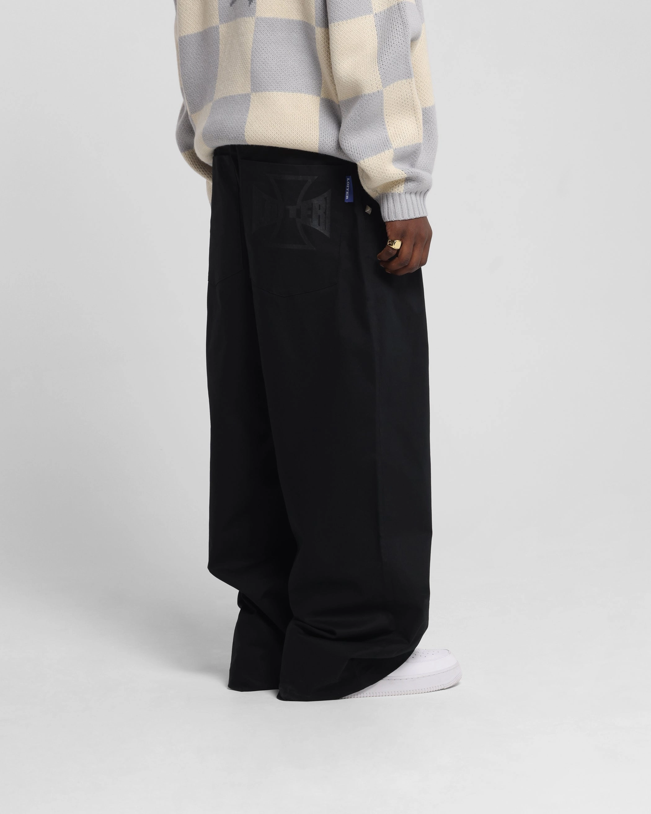Loiter Atlas Trousers Black Sporty Comfort Wear Work Flex