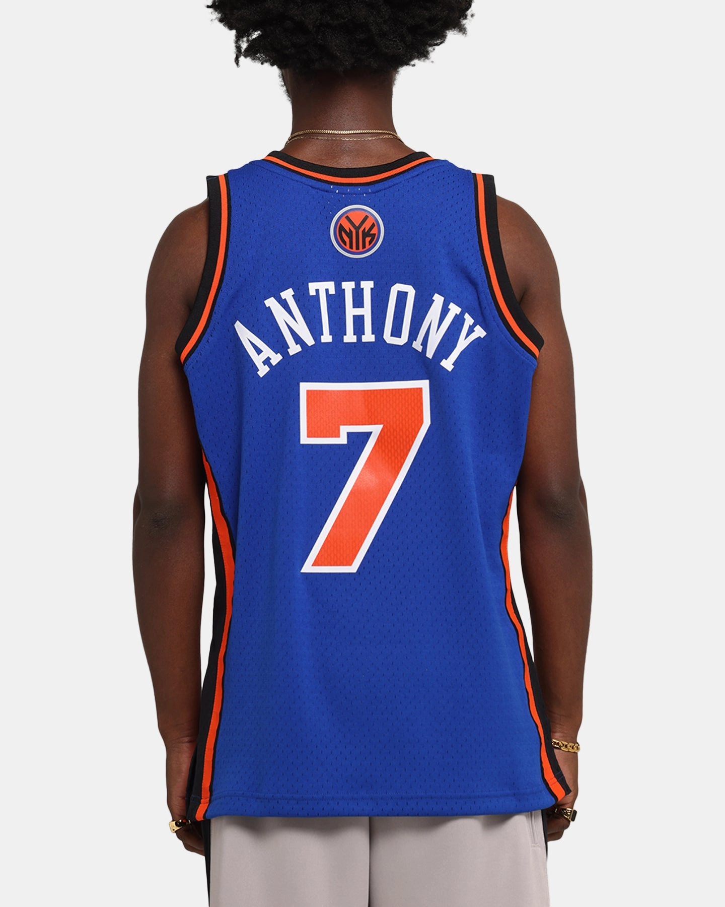 Mitchell & Ness New York Knicks Carmelo Anthony 2010 Dark Jersey Royal Tear Resistant Fabric