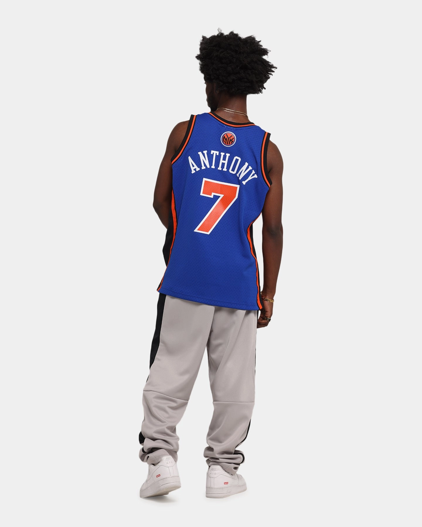 Durable Wear Mitchell & Ness New York Knicks Carmelo Anthony 2010 Dark Jersey Royal