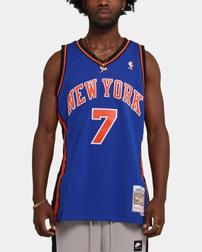 All Day Comfort Fit Sport Apparel Mitchell & Ness New York Knicks Carmelo Anthony 2010 Dark Jersey Royal
