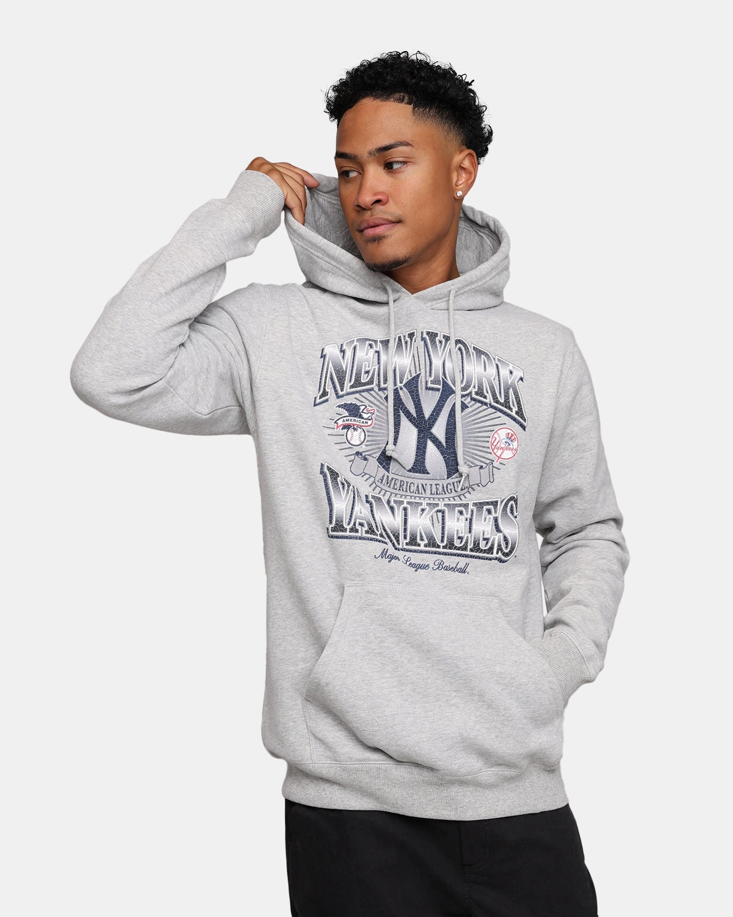 Clue New Era New York Yankees Pullover Hoodie Grey