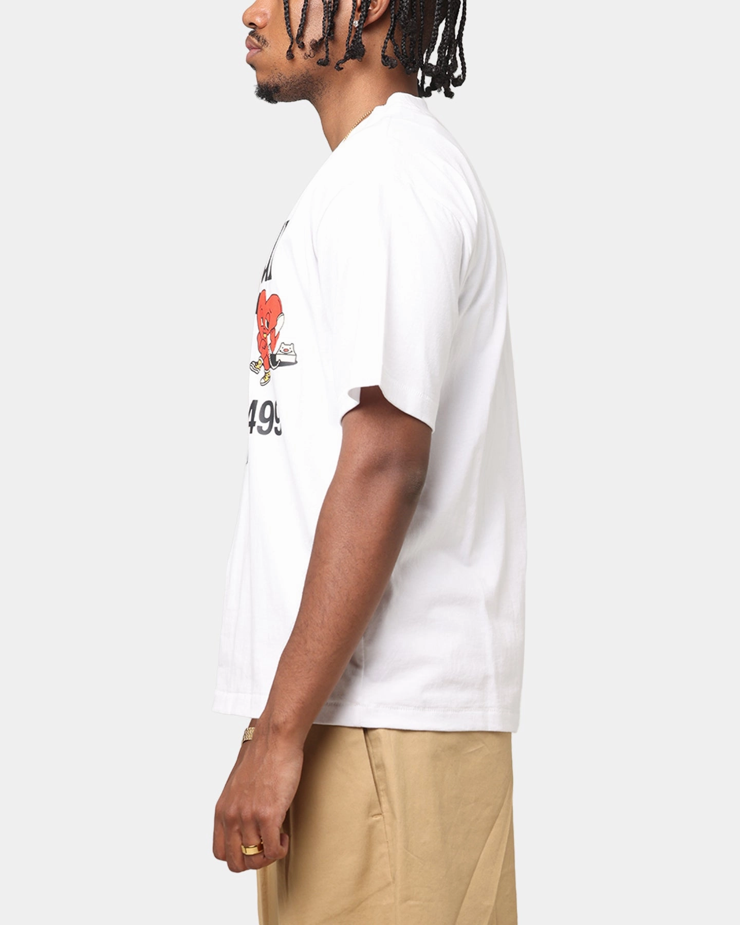 Lightweight Material Market Call Your Lover T-Shirt White