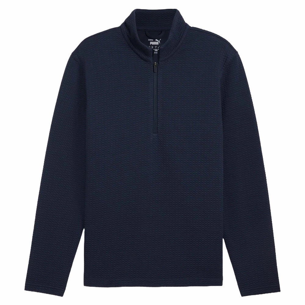 PUMA Boulder 1/4 Zip Golf Pullover Deep Navy - SS25 Men Eco Friendly Textile