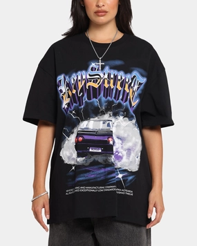 Key Street Burnout T-Shirt Black Chilly Comfort