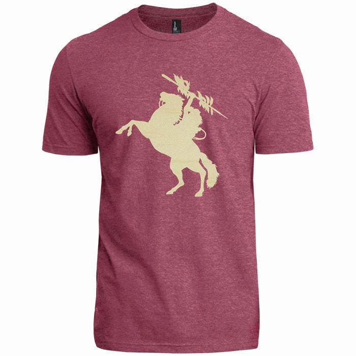 Ragz Adult/Unisex Unconquered Silhouette Short Sleeve T-shirt - Garnet Fashion-Forward Fit Relax Style Trend
