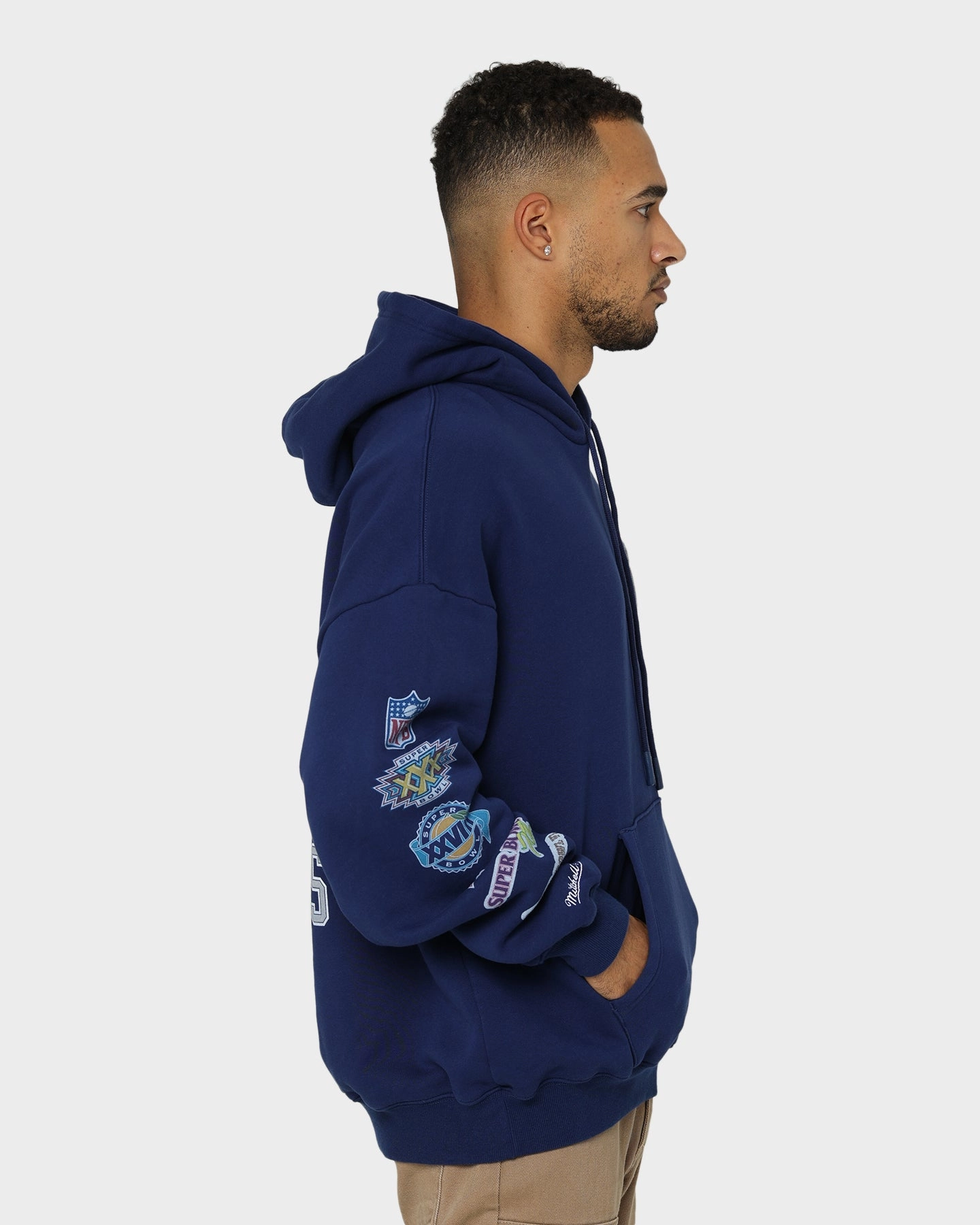 LayeredComfort Mitchell & Ness Dallas Cowboys Superbowl Champions Hoodie Faded Navy