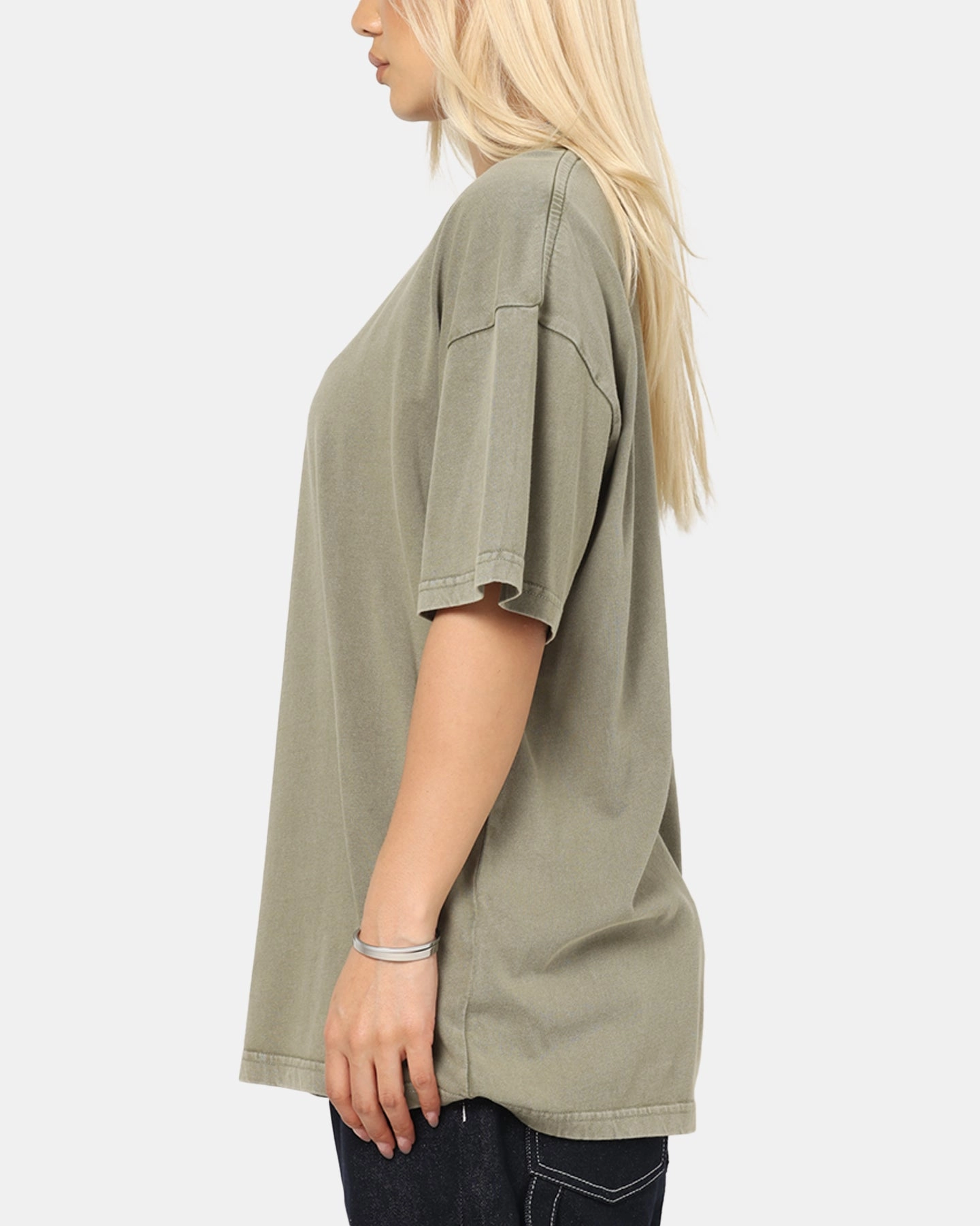 Culture Kings Standard Drop Shoulder T-Shirt Vintage Khaki family gathering Lightweight Shirt