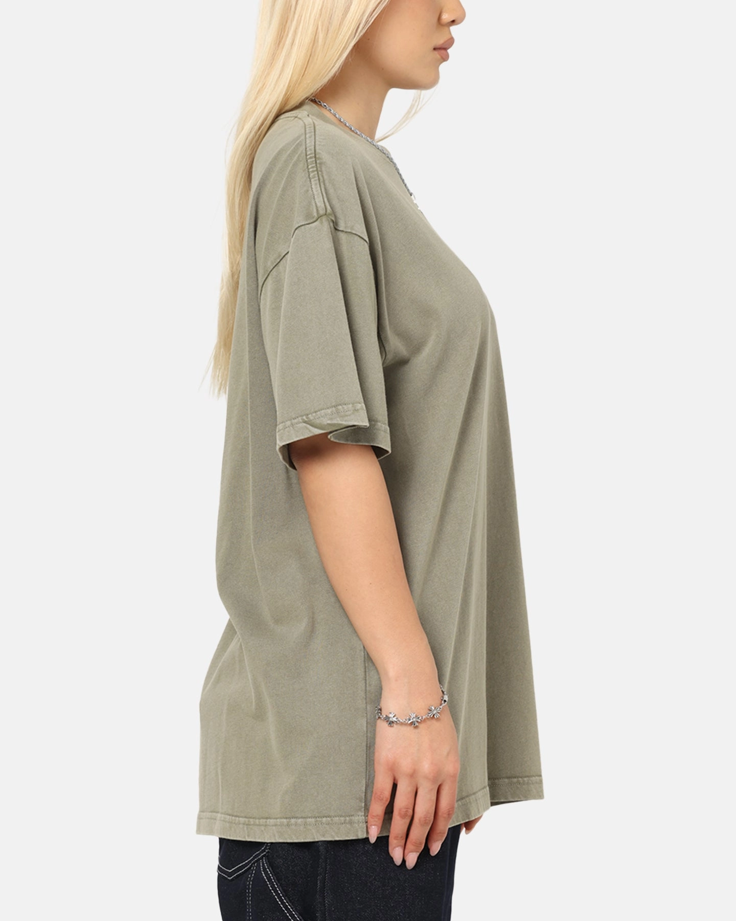athletic style Standard Body Fit Culture Kings Standard Drop Shoulder T-Shirt Vintage Khaki