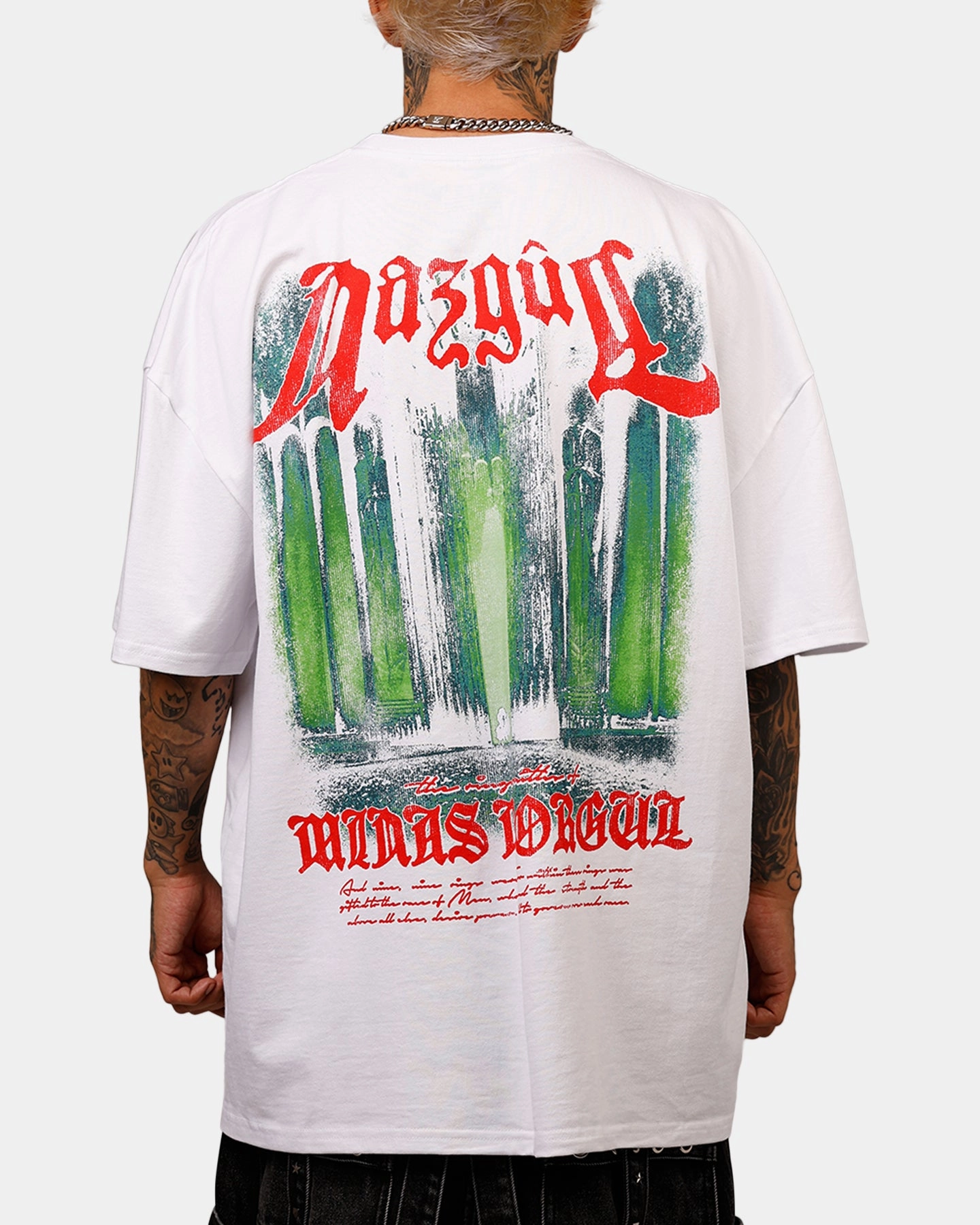 Seasonal Wear Streetwear attitude American Thrift X The Lord Of The Rings Nazgul Heavyweight Vintage T-Shirt White