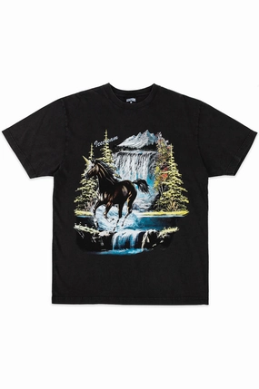 Sustainable Fibers Icecream Unicorn Vintage Washed SS Knit Tee