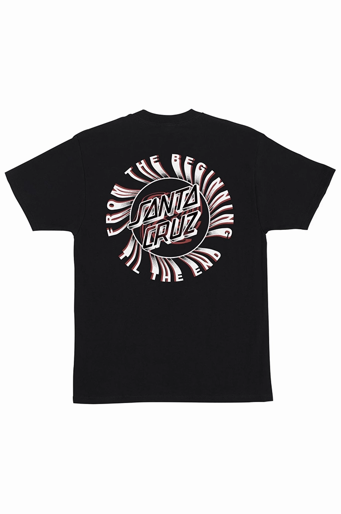 Santa Cruz Beginning Dot SS Tee Curved Hemline